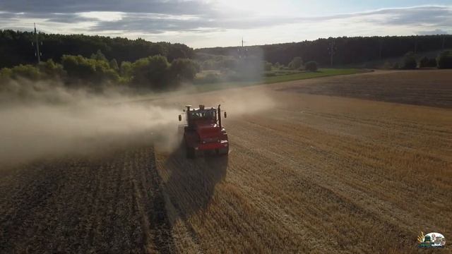 Очень скоростная дискование стерни на Кировце К-700 с 3-рядного дискатора ВП-6! смотреть онлайн
