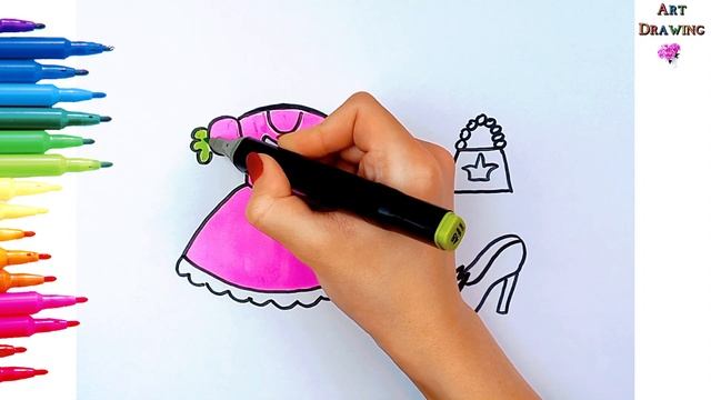 ✏️ Learn to Draw Shoes ? Dresses ? Clothes ?Makeup ?Cute Flower ? Drawing Tutorial ✏️ смотреть онлайн