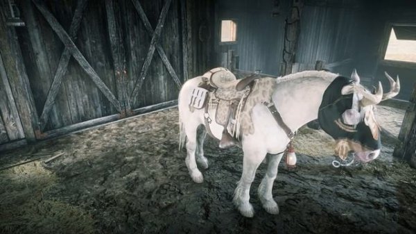 Red Dead Online [ RDO Guide // Гайды ] Как поставить или снять фонарь на лошадь в RDO?