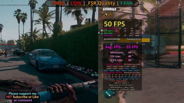 GTX 1050 Ti - Dead Island 2 / 720p 900p 1080p 1440p / FSR 2 ON vs OFF / Low to Ultra смотреть онлайн