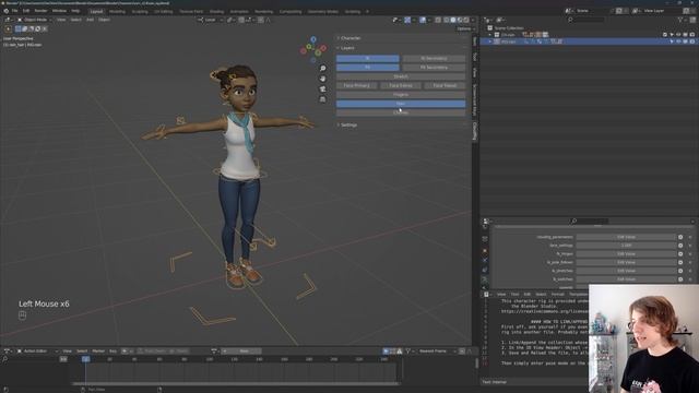 Blender 3D Animation Tutorial - Importing and Posing Characters (Part 8) смотреть онлайн