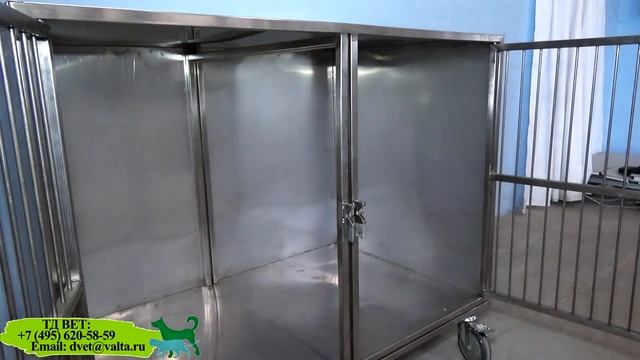 Модуль клеток №80424 VK-6 из двух клеток передвижной (нержавеющая сталь)