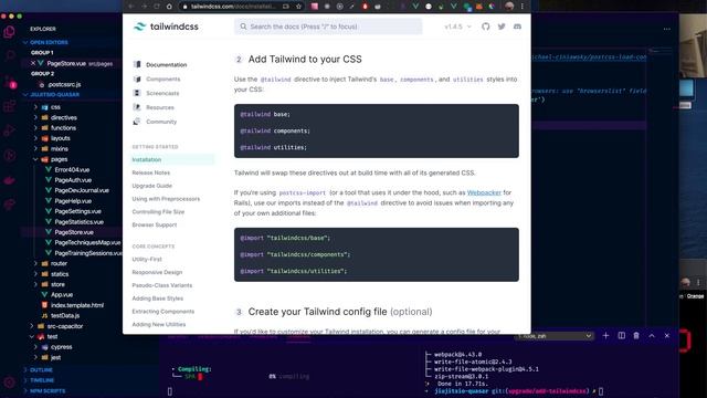 How to Add Tailwind CSS to a Quasar project in 5 minutes or less. смотреть онлайн