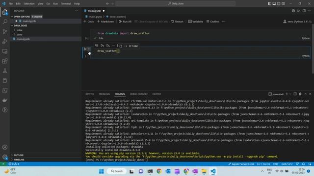 Python library to draw a dataset in the Jupyter notebook. смотреть онлайн