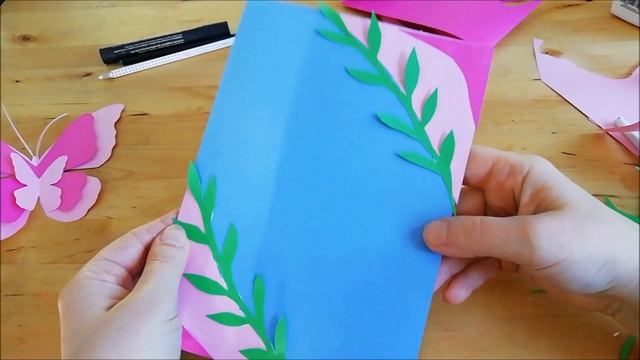 Открытка с бабочками своими руками. Подарки и поделки из бумаги смотреть онлайн