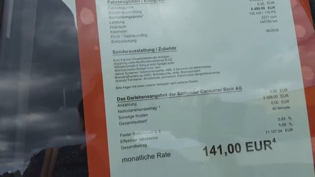 Стоимость автомобиля в Германии и другие расходы смотреть онлайн