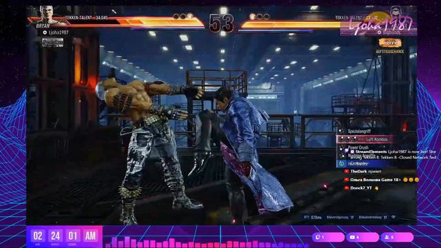 Ljoha1987's Live broadcast Tekken 8 -Closed Network Test Crossplay- смотреть онлайн