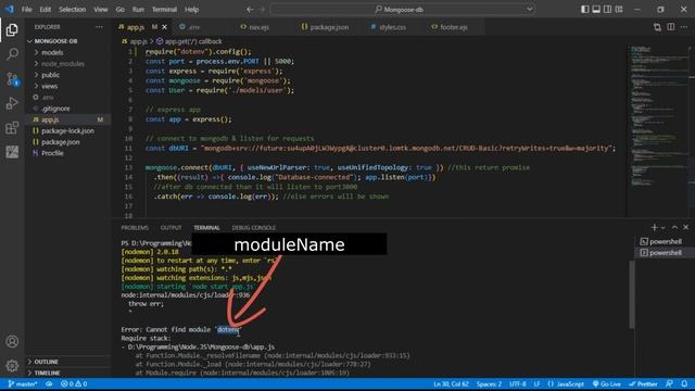 Error: Cannot find module || nodejs error solved 2023 смотреть онлайн
