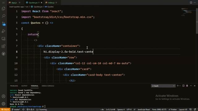 Build and Deploy Motivational Quotes React Js App | Part - 1 | Swapnil Codes смотреть онлайн