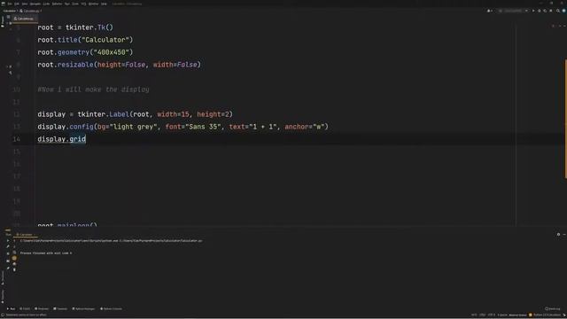 Python calculator using Tkinter with UI #1 Starting to make the UI смотреть онлайн