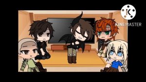 Rtte villians + astrid react to hiccup Au’s || Gacha Club ||