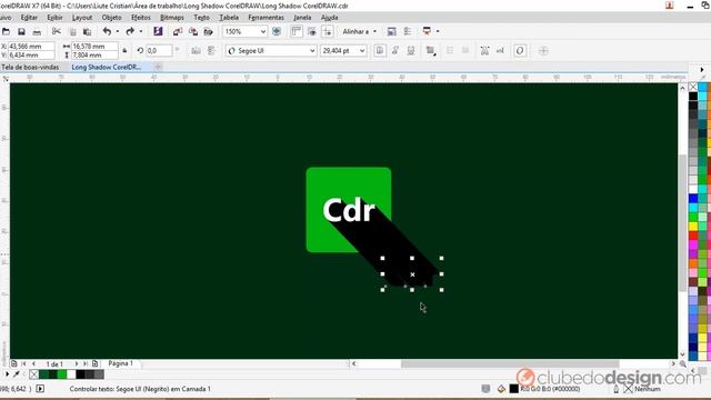 2 formas fáceis de criar long shadows no CorelDRAW X7 смотреть онлайн