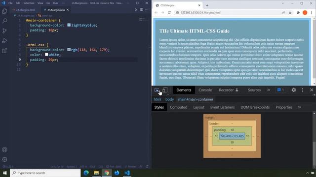 HTML-CSS Tutorial Lesson 24: CSS Margins смотреть онлайн