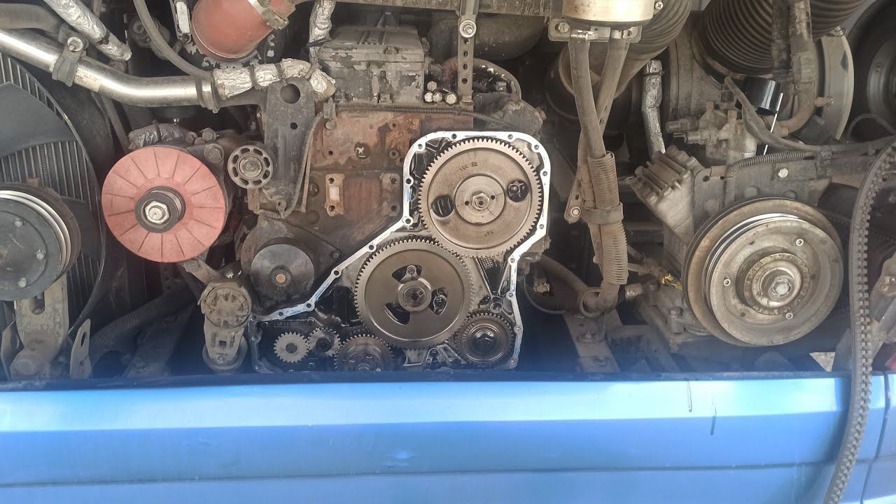 Замена сальника коленвала Ютонг 6122 (Yutong 6122)//Устранение течи масла с лобовой крышки двигателя смотреть онлайн