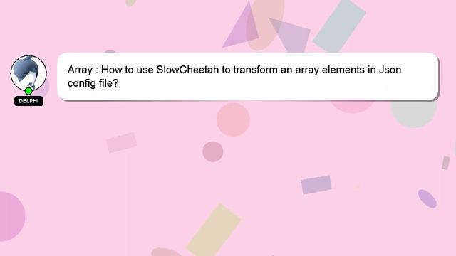 Array : How to use SlowCheetah to transform an array elements in Json config file? смотреть онлайн
