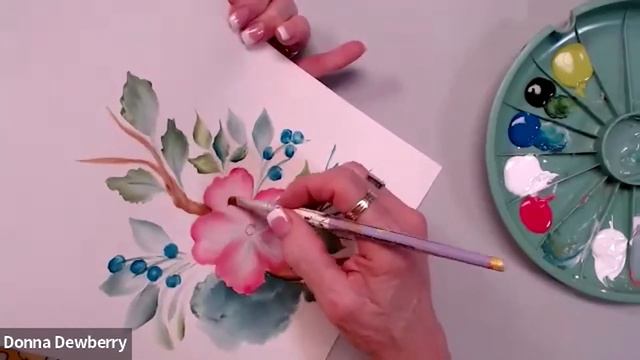 Learn to Paint One Stroke - Relax and Paint: Watercolor Look Spring Flowers | Donna Dewberry 2023 смотреть онлайн