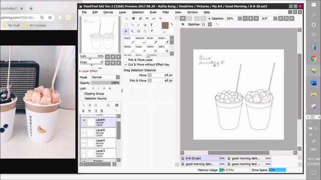 Draw with me ♡ || Good Morning Sketch 8·8·20 [ relax / cute / cafe ] смотреть онлайн