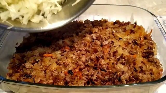 запеканка из капусты с фаршем и картошкой смотреть онлайн