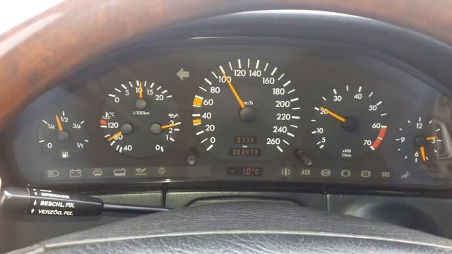 W140 S600 1993г.Расход топлива.