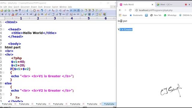 PHP: Decision Making/ Conditional Statements, if, if else, if elseif, switch case in PHP. смотреть онлайн