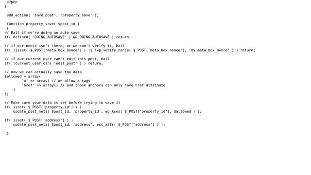 Wordpress: Meta box values not displaying in Post Edit Screen after save смотреть онлайн