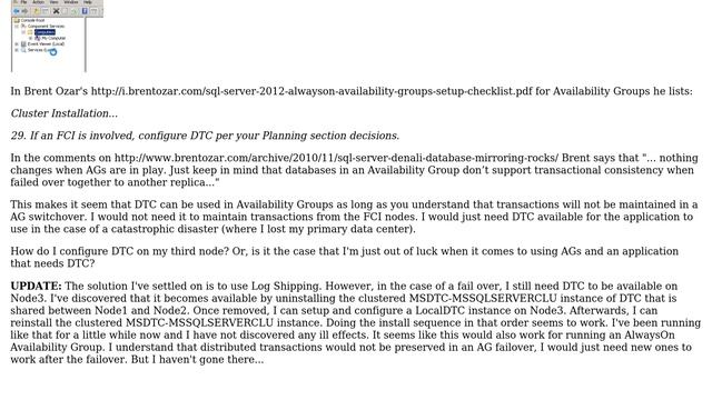 Databases: AlwaysOn AG, DTC with failover смотреть онлайн