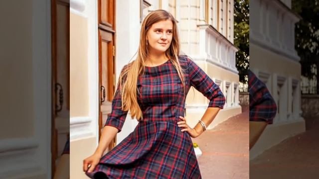 Платье в красную клетку смотреть онлайн