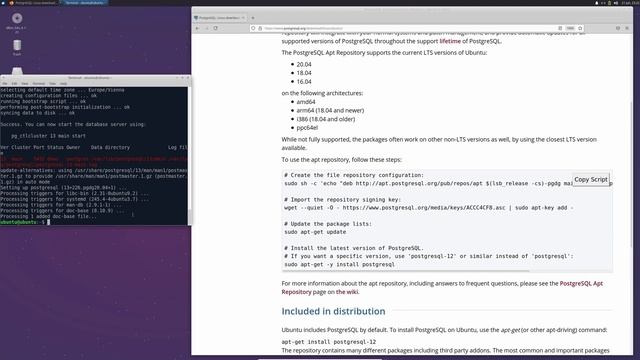 2 - Instalimi i PostgreSQl ne linux смотреть онлайн