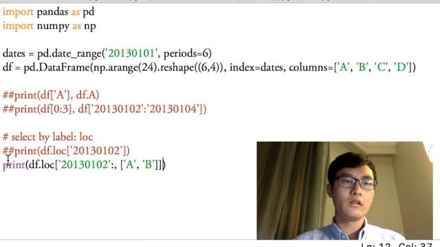 12 pandas 选择数据 (教学教程tutorial) смотреть онлайн