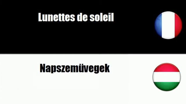 FRANCAIS HONGROIS   Produits Pour Le Soin Des Yeux Et Verres Correcteurs