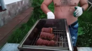 Копчение свинины и лося!Супер!!!