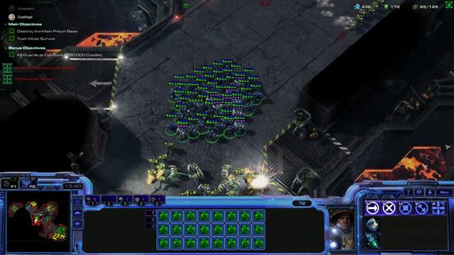 StarCraft 2 Co-op Campaign: Wings of Liberty Mission 17a - Breakout смотреть онлайн