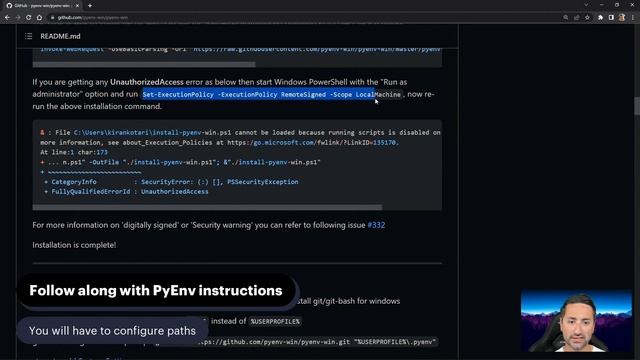 Installing PyEnv on Windows - Free Full-stack Course ? смотреть онлайн