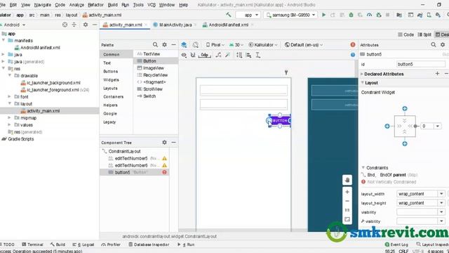 PEMROGRAMAN MOBILE & PEMROGRAMAN BERORIENTASI OBYEK MENGGUNAKAN # 4 CONSTRAINT LAYOUT смотреть онлайн