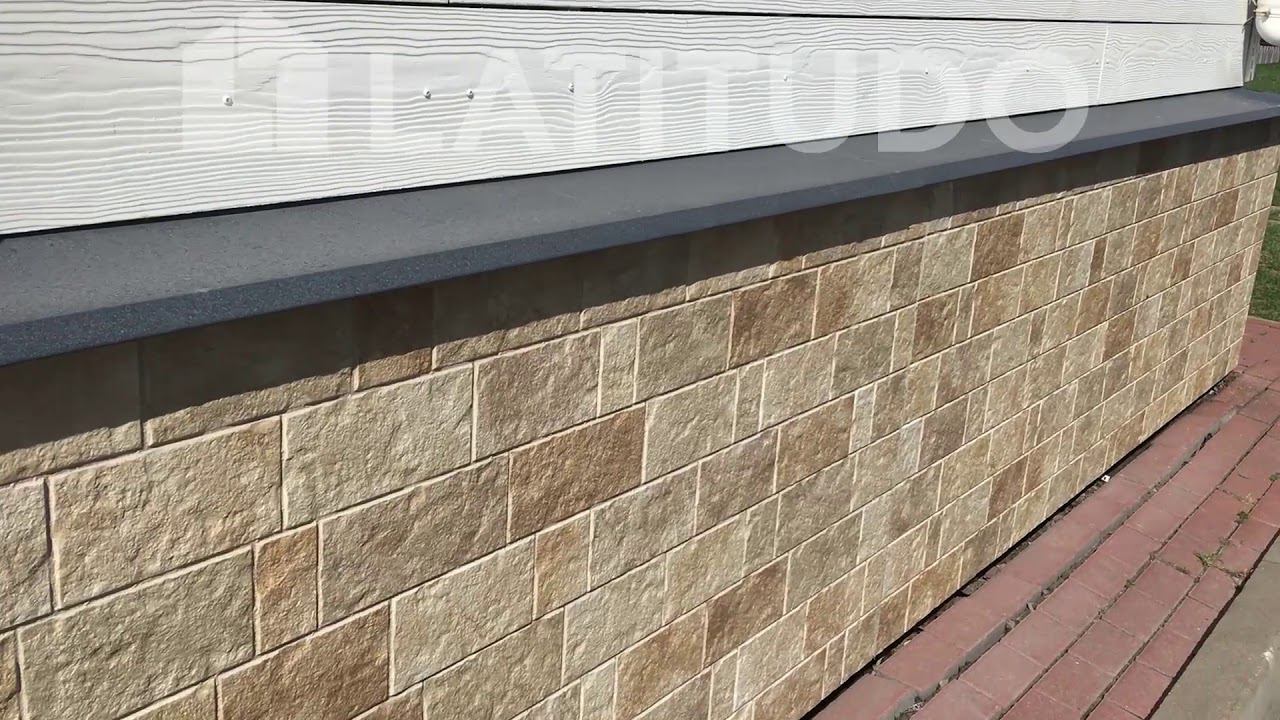 Цоколь из фиброцементных панелей KMEW смотреть онлайн