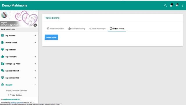 Matrimony Script 5.0.7 Demo смотреть онлайн