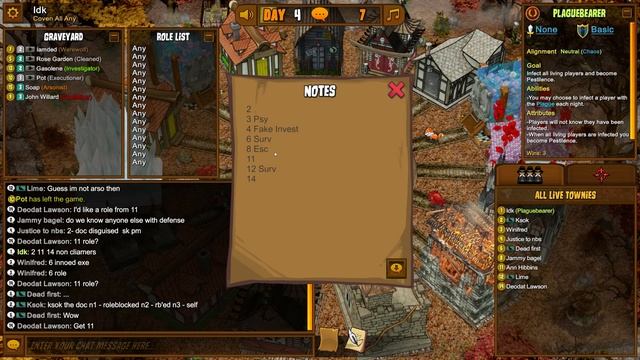 Infecting Everyone as the Plague Bearer | Town of Salem (Coven All Any) смотреть онлайн