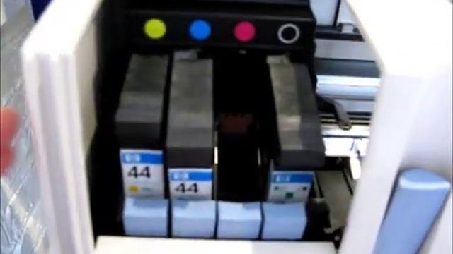 DesignJet 450C repair- cartridge error смотреть онлайн