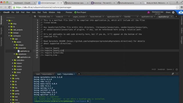 11 Build home page part 1 Intro to bootstrap installation asset pipeline смотреть онлайн