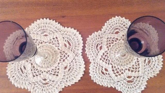 Вязаные салфетки крючком. смотреть онлайн