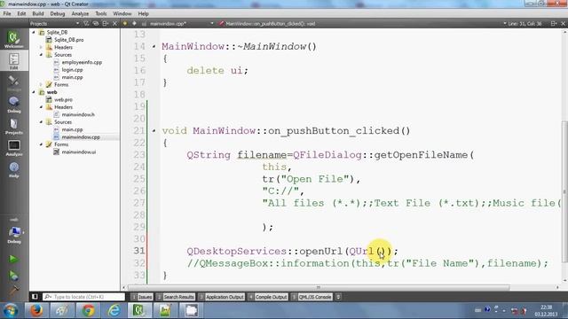 QT C++ GUI Tutorial 25- How to run EXE file by clicking a button in Qt смотреть онлайн