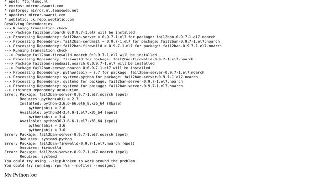 Unix & Linux: Can't install fail2ban on CentOS 6.9 смотреть онлайн