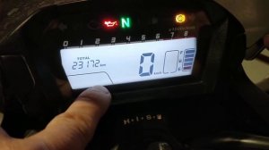 Honda NC 750s (2015) регулировка часов дисплея