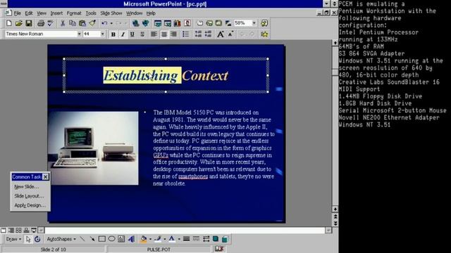 Corel Office On WinNT 3.51 (PCEM) смотреть онлайн