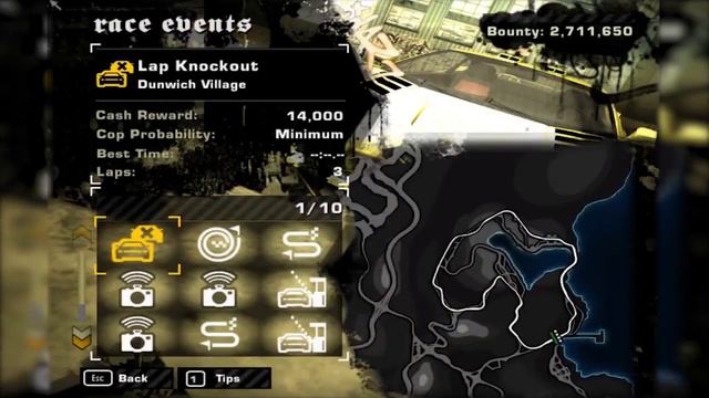 NFS : Most Wanted | Blacklist #05 | Race Events With New Car | Lap Knockout Dunwich Village смотреть онлайн