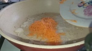 Постное меню - кальмары с овощами и рисом, хороший рецепт в Великий пост