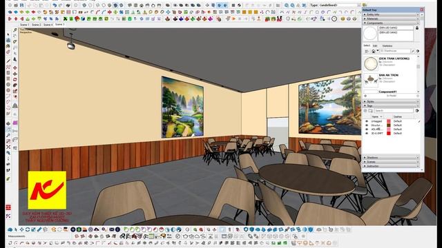 Học SketchUp 3D Biên Hòa - Hướng dẫn học bài ÁNH SÁNG ĐÈN VẬT LIỆU COMPONENTS смотреть онлайн