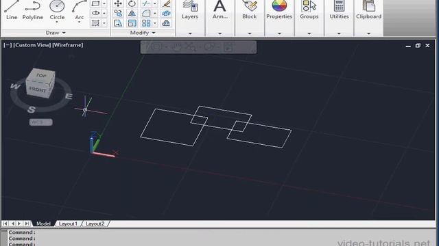 AutoCad ToolBar 04 ( View Cube ) смотреть онлайн