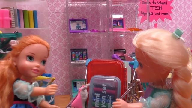 Shopping for school supplies 2022 ! Elsa and Anna toddlers - Snow White - store смотреть онлайн