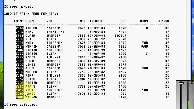 Oracle SQL Class Session 16A смотреть онлайн